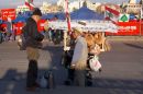 Street vendors during public demonstrations in Beirut